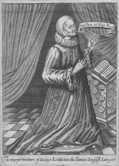 Giudice Thomas Littleton, 1628 da Robert Vaughan